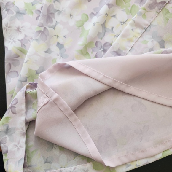 Vintage 90s Pendleton Pastel Purple Floral Midi Skirt‎ Size 14 Petite - Picture 14 of 15